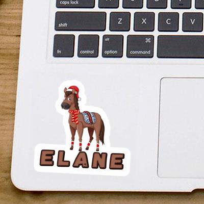 Sticker Elane Christmas Horse Image