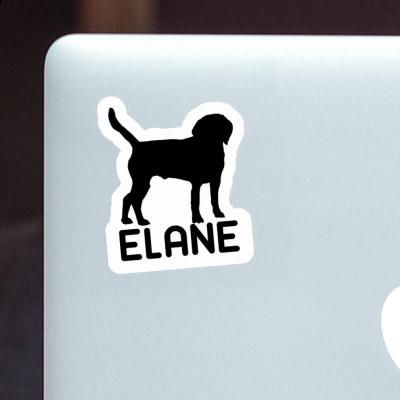 Aufkleber Hund Elane Notebook Image