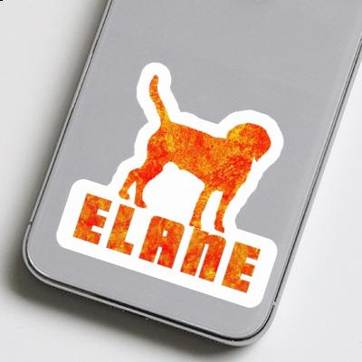 Autocollant Chien Elane Notebook Image