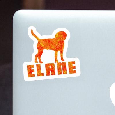 Elane Aufkleber Hund Laptop Image