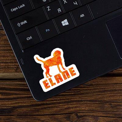 Dog Sticker Elane Laptop Image