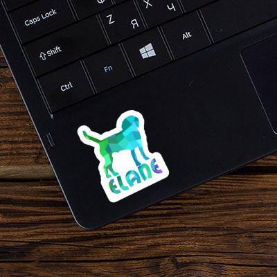 Sticker Elane Hound Laptop Image