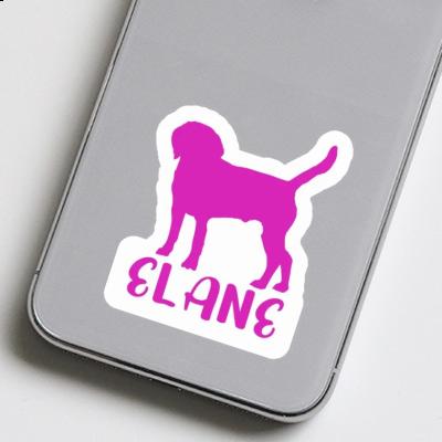 Sticker Elane Dog Laptop Image