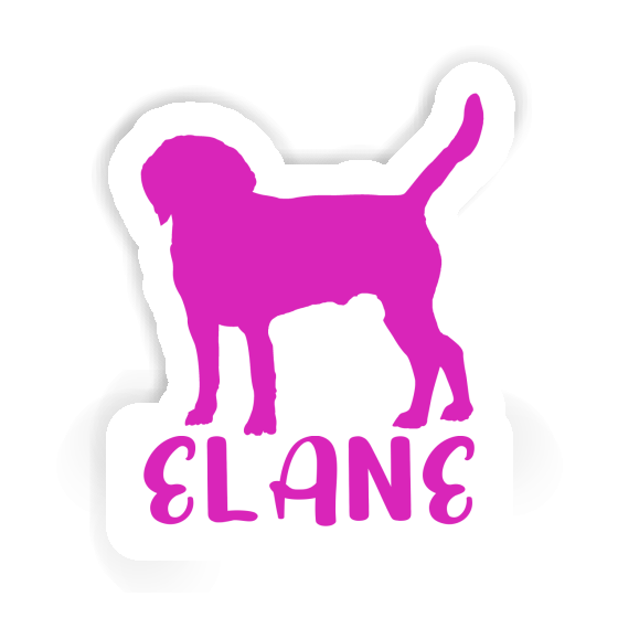 Sticker Elane Dog Image