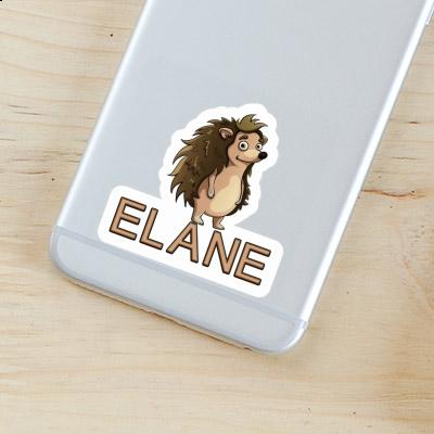 Hedgehog Sticker Elane Laptop Image