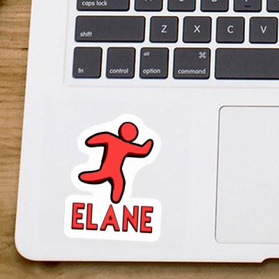 Jogger Sticker Elane Laptop Image