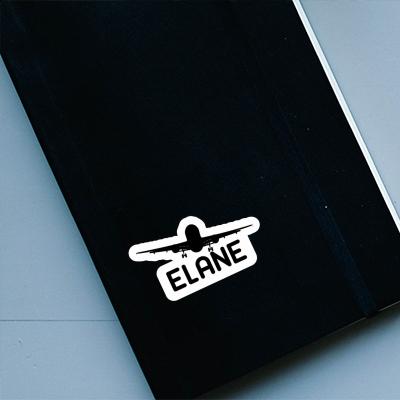 Sticker Airplane Elane Notebook Image