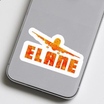 Sticker Flugzeug Elane Notebook Image