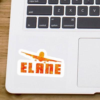 Sticker Airplane Elane Notebook Image