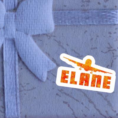 Sticker Flugzeug Elane Notebook Image