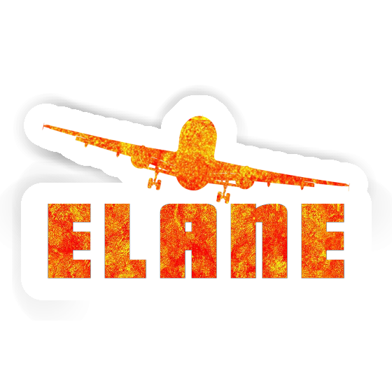 Sticker Airplane Elane Notebook Image