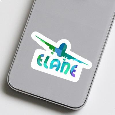 Sticker Airplane Elane Image