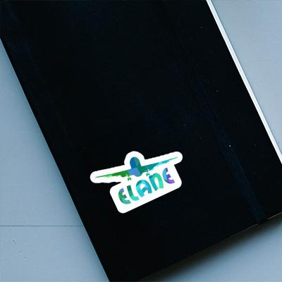 Sticker Airplane Elane Notebook Image