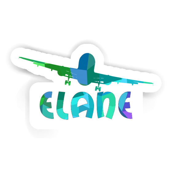 Sticker Airplane Elane Notebook Image