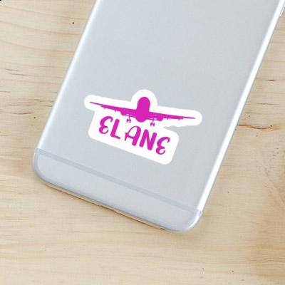 Airplane Sticker Elane Notebook Image