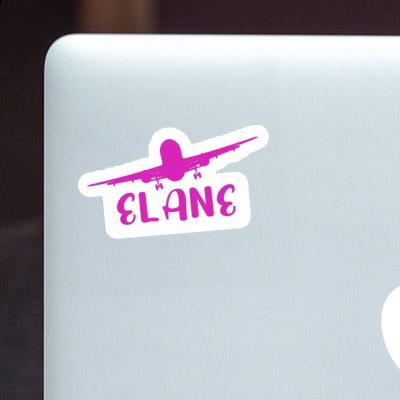 Elane Sticker Flugzeug Laptop Image