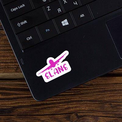 Airplane Sticker Elane Laptop Image