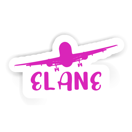 Airplane Sticker Elane Notebook Image