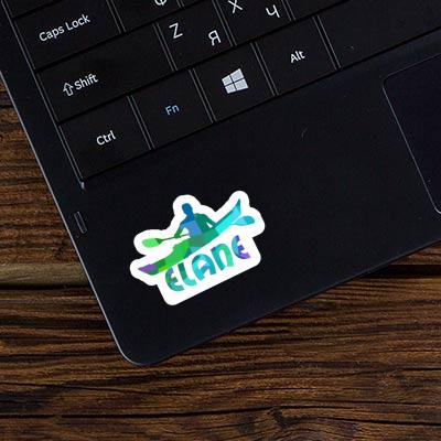 Kayaker Sticker Elane Laptop Image