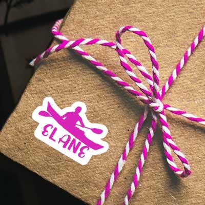 Elane Sticker Kayaker Notebook Image