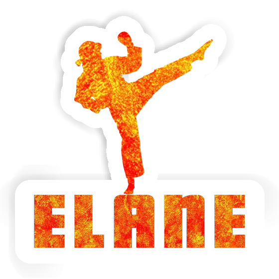 Elane Sticker Karateka Notebook Image