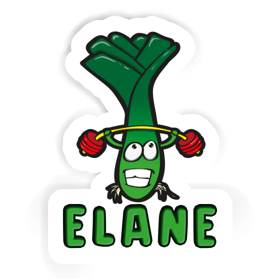 Weightlifter Sticker Elane Laptop Image