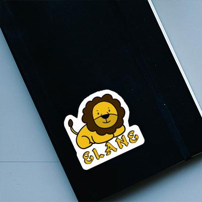 Sticker Elane Löwe Notebook Image