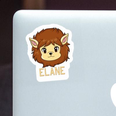 Sticker Löwe Elane Notebook Image