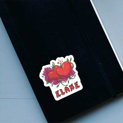 Elane Sticker Herz Notebook Image