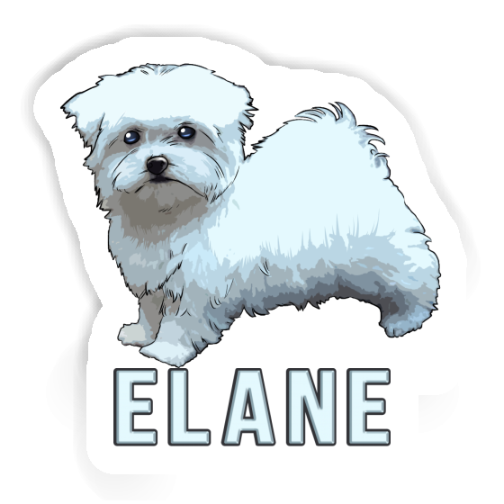 Elane Sticker Maltese Dog Notebook Image