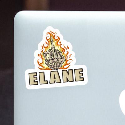 Middlefinger Sticker Elane Notebook Image