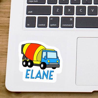 Autocollant Elane Camion malaxeur Notebook Image