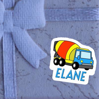 Mixer Truck Sticker Elane Notebook Image