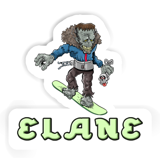 Snowboardeur Autocollant Elane Notebook Image