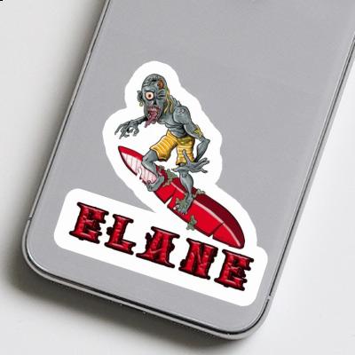 Sticker Elane Surfer Image