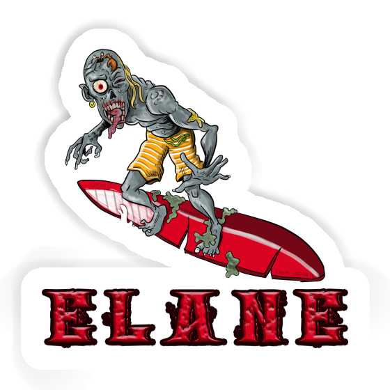 Sticker Elane Surfer Notebook Image