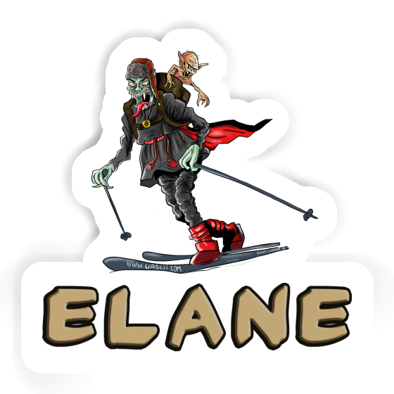 Sticker Telemarker Elane Laptop Image