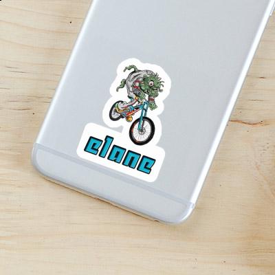 Elane Sticker Downhill Biker Notebook Image