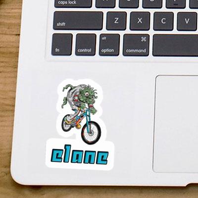 Elane Aufkleber Downhill-Biker Laptop Image