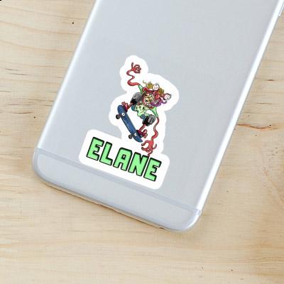 Sticker Skateboarder Elane Notebook Image