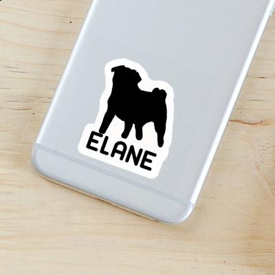 Sticker Elane Pug Image