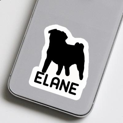 Sticker Elane Pug Image