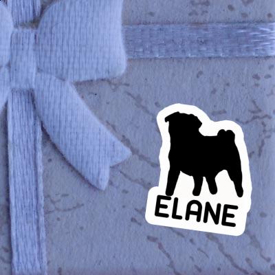 Sticker Elane Pug Image