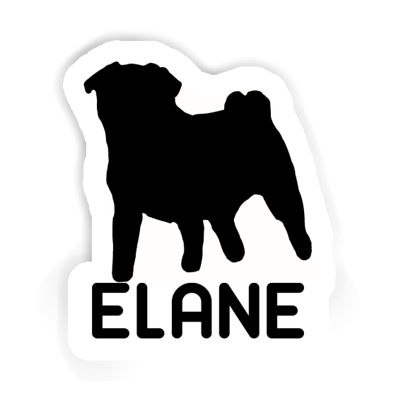 Elane Aufkleber Mops Gift package Image