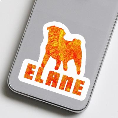 Pug Sticker Elane Image