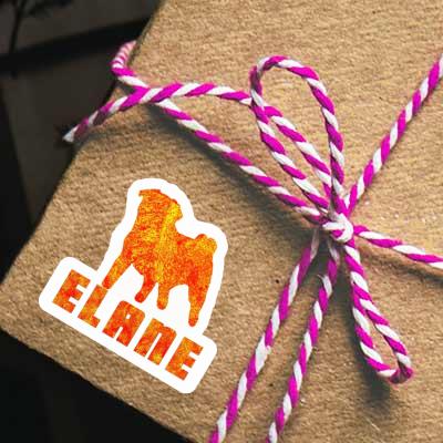 Elane Aufkleber Mops Gift package Image