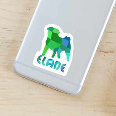 Elane Sticker Pug Image