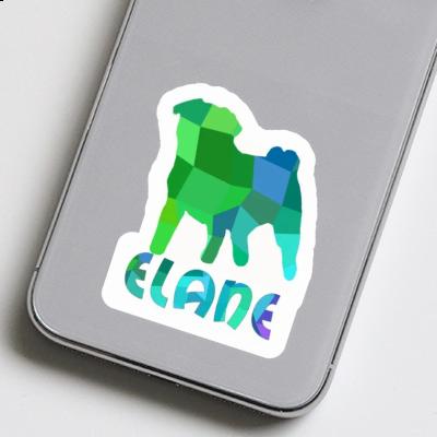 Elane Sticker Pug Image