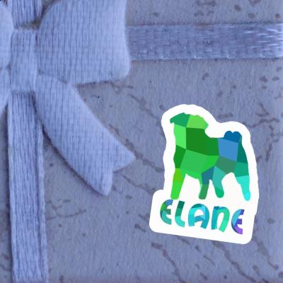 Elane Sticker Pug Notebook Image