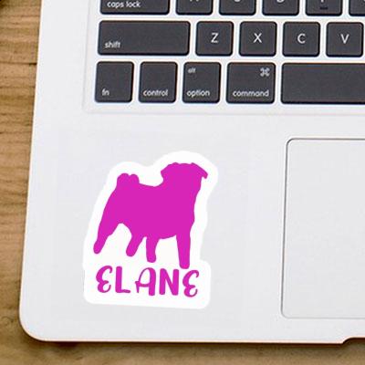 Pug Sticker Elane Notebook Image